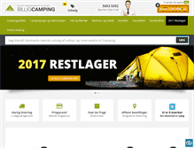Tablet Screenshot of billigcamping.dk